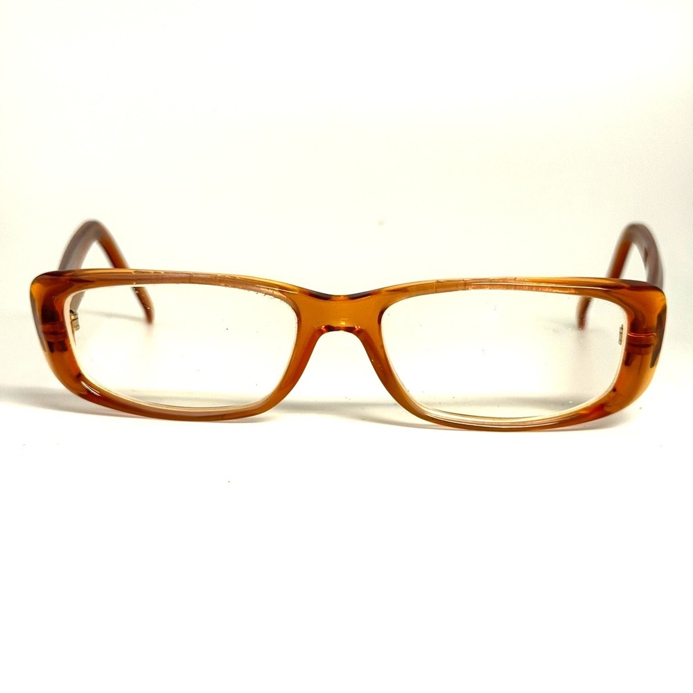 Nina Ricci NR 2516 P9890 Amber Orange Rectangular Eyeglass Frames France 140